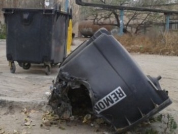 Горят мусорные контейнеры ООО Ремондис-Мелитополь фото