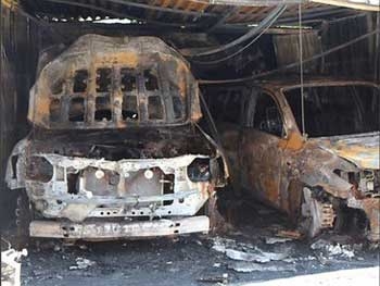 Экс-начальнику Николаевского УБОПа сожгли Lexus и Toyota фото