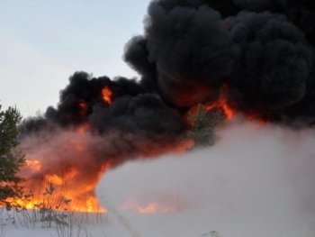 В Донецкой области сгорел особняк цыганского барона фото