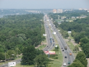 В Запорожье образовалась пробка в районе Набережной фото