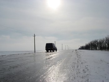 Запорожье охватили ледяные объятия фото