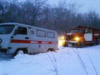 В Запорожской области спасали роженицу фото