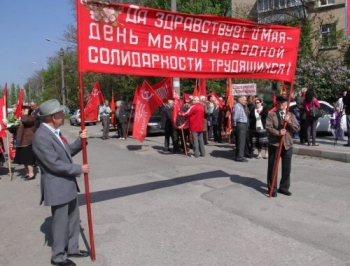 Мелитополь. Первомайская демонстрация прошла спокойно фото