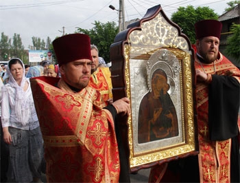 Чудотворная икона Божьей Матери Толгская уже в Мелитополе фото