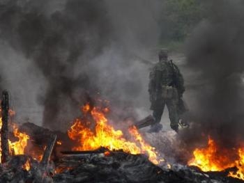 Ночью в Донецке были слышны выстрелы фото