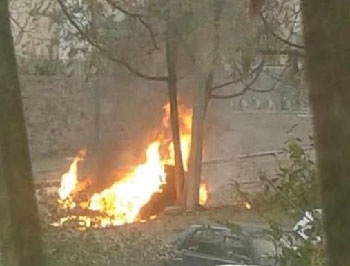 В Днепропетровске взорвался автомобиль фото