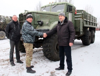 Мелитопольская Ремрота восстановила военный КрАЗ фото