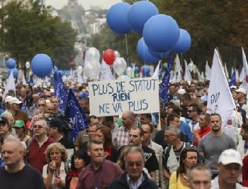 Забастовка в Бельгии: движение транспорта парализовано фото