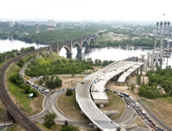 Строительство запорожских мостов продвигается фото