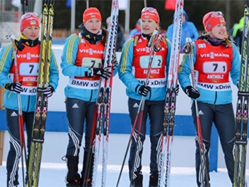 Украинская женская сборная стала чемпионом Европы по биатлону фото