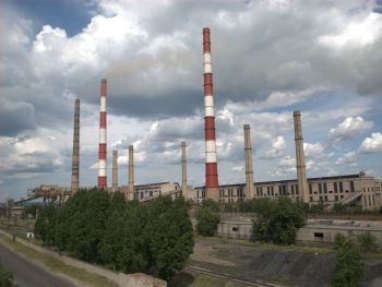 В Донбассе остановилась ТЭС фото