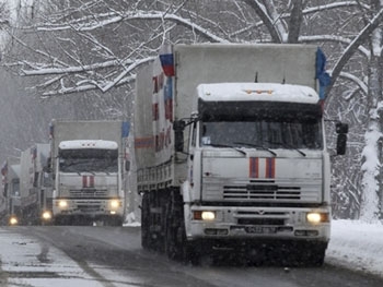 Очередной российский гумконвой вторгся в Украину фото