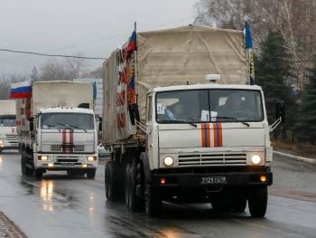 Гумконвой РФ пересек украинскую границу фото