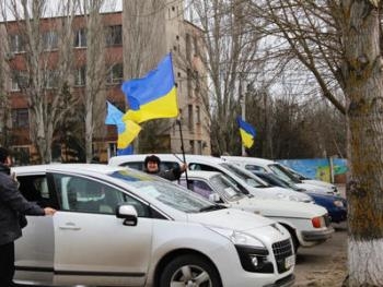 В Запорожье приехали гости с автопробегом фото