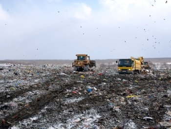 В Запорожской области горел полигон ТБО фото