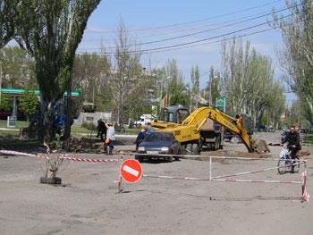 В Мелитополе появился стихийный объезд фото