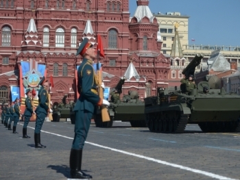 В Москве во время парада случился пожар фото