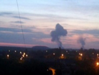 В Донецке взорвался химзавод  фото