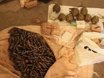 В Запорожье недалеко от городка беженцев в посадке нашли оружие фото