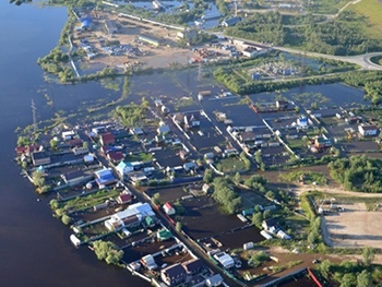 В России город затопило нефтью фото