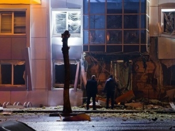 В Сумах взорвался офис Батькивщины фото