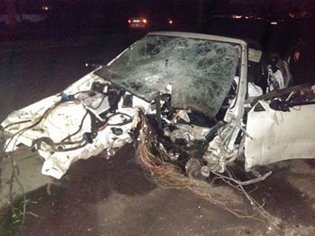 В Страшной аварии в Днепропетровске разбился сын совладельца АТБ фото