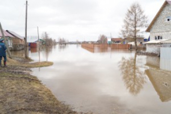 В Терпенье Мелитопольского района из-за оттепели вода затопила несколько улиц фото