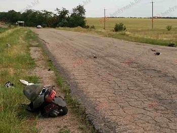 В Запорожской области страшное ДТП: от скутера остались лишь детали фото