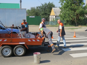 В Мелитополе засветились две зебры фото