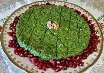 Рецепт дня: шпинатная закуска с орехами по-грузински фото