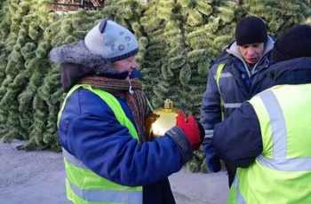 Запорожцам показали, как украшают главную ёлку города  фото