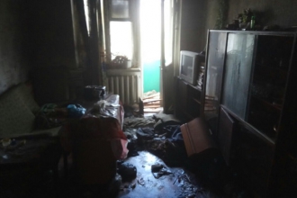 В Харькове неизвестные устроили пожар в квартире, чтобы скрыть там труп фото