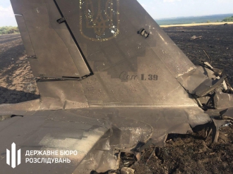 В Харьковской области упал самолет фото