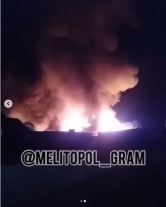 В Кирилловке тушили масштабный пожар  фото