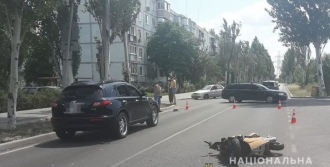 В Запорожской области погиб водитель скутера фото