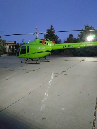 В Новоконстантиновке был замечен «Зе»-вертолет  фото