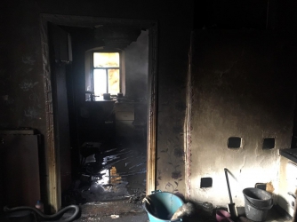 В Запорожской области горел частный дом  фото