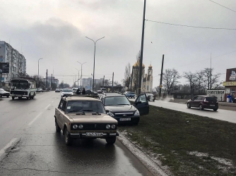 ВАЗы не поделили дорогу в Бердянске фото