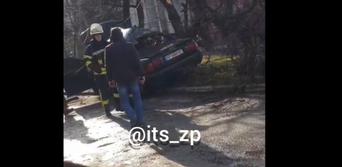 «Ауди» влетело в дерево, сбив насмерть пешехода в Запорожье фото