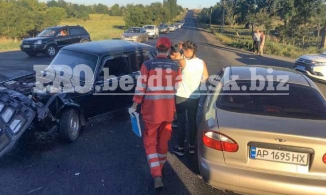 На запорожской курортной трассе произошло серьезное ДТП: есть пострадавшие  фото