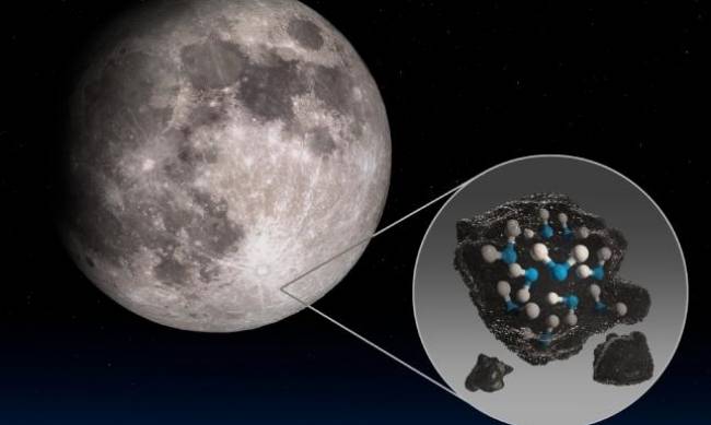 NASA обнаружило воду на стороне Луны, обращенной к Земле фото