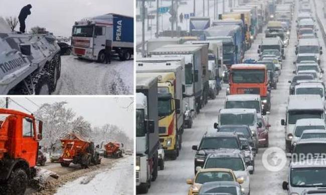 В Украине снова перекрыли дороги: где ограничено движение фото