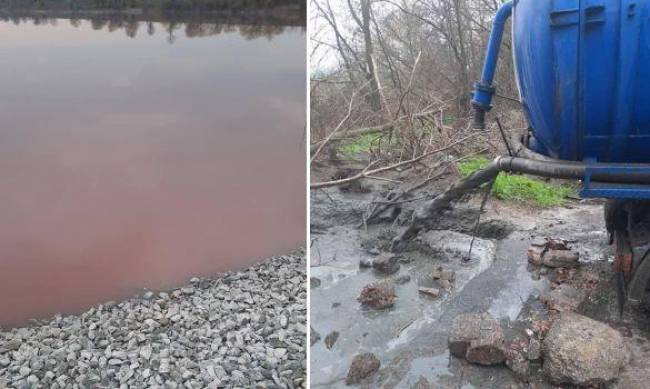 Под Днепром водоем стал ало-красным от крови погибших животных: кто творит беспредел  фото