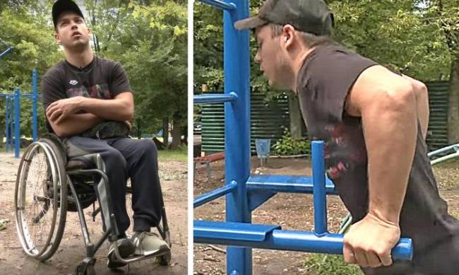 Сила духа достойная уважения: история воркаутера на инвалидной коляске фото