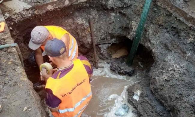 Из-за аварии часть мелитопольцев без воды фото