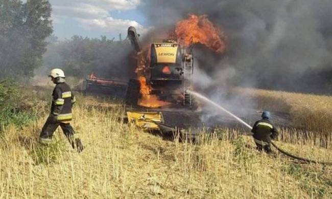 У Мелітопольському районі на міні підірвався комбайн фото