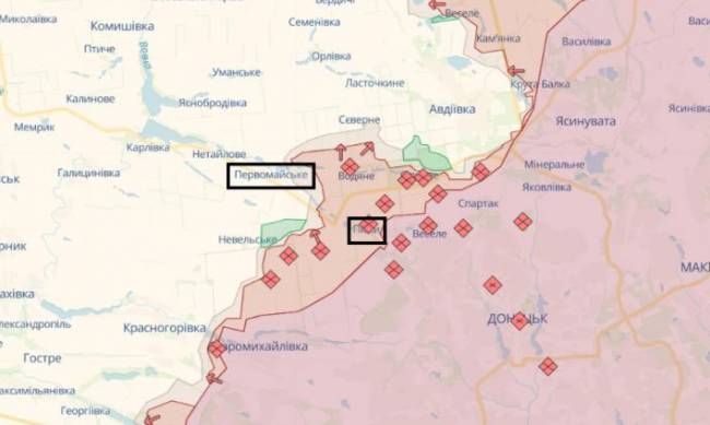 Авдіївський напрямок. Зявилось відео розбитої колони армії Росії під час атаки на Первомайське фото