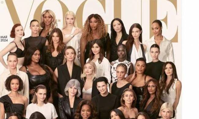 Хаєк, Опра, Бекхем, Мосс та Кроуфорд із доньками: 40 легендарних жінок вмістилися на одній обкладинці Vogue фото